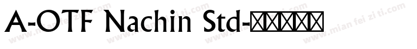 A-OTF Nachin Std字体转换